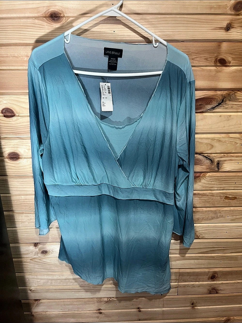Lane Bryant Blue Blouse Size 18/20 NWT